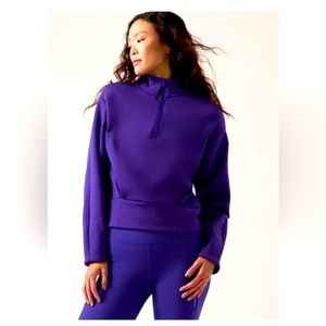 Athleta Altitude Polartec Half-Zip Sweatshirt - Noble Blue
